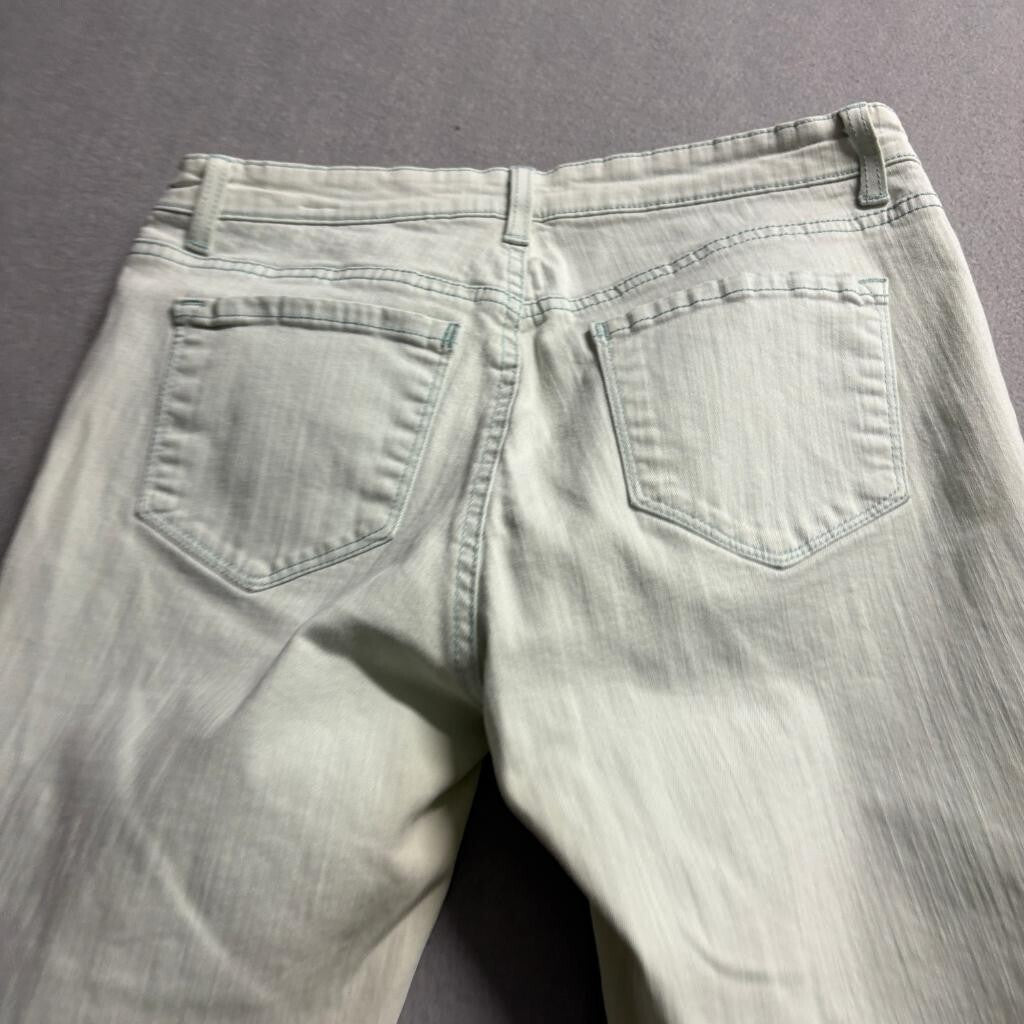 Vintage America Blues Boyfriend Jeans Womens 4/27 Light Green Denim Stretch