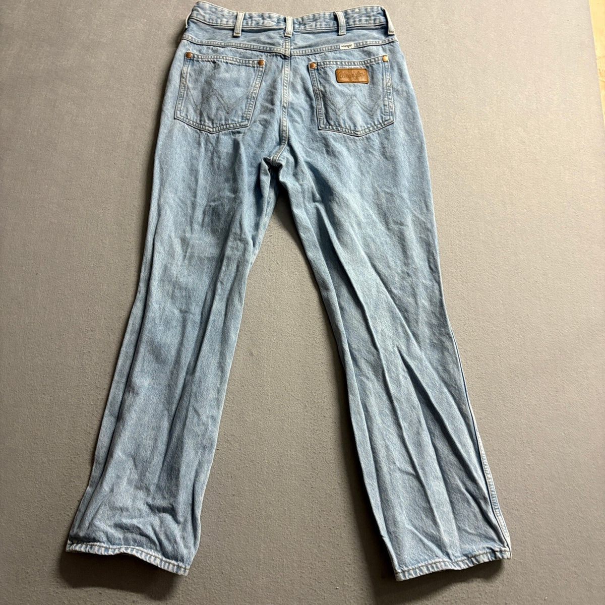 Wrangler Wild West High Rise Straight Leg Distressed Jeans Womens 28x28 Blue