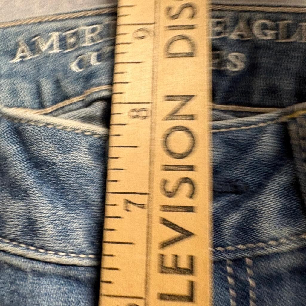 American Eagle Outfitters Jegging Ankle Jeans Womens Size 2 Distressed Acid Wash