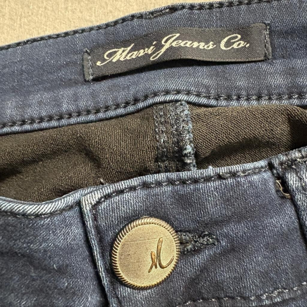 Mavi Alexa Mid Rise Skinny Jeans Womens 29/30 Dark Wash Blue Stretch Denim