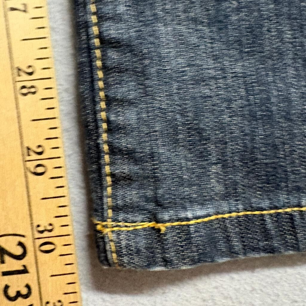 Mossimo Supply Co Bootcut Jeans Womens 15R Fit 6 Blue Denim Stretch Mid Rise