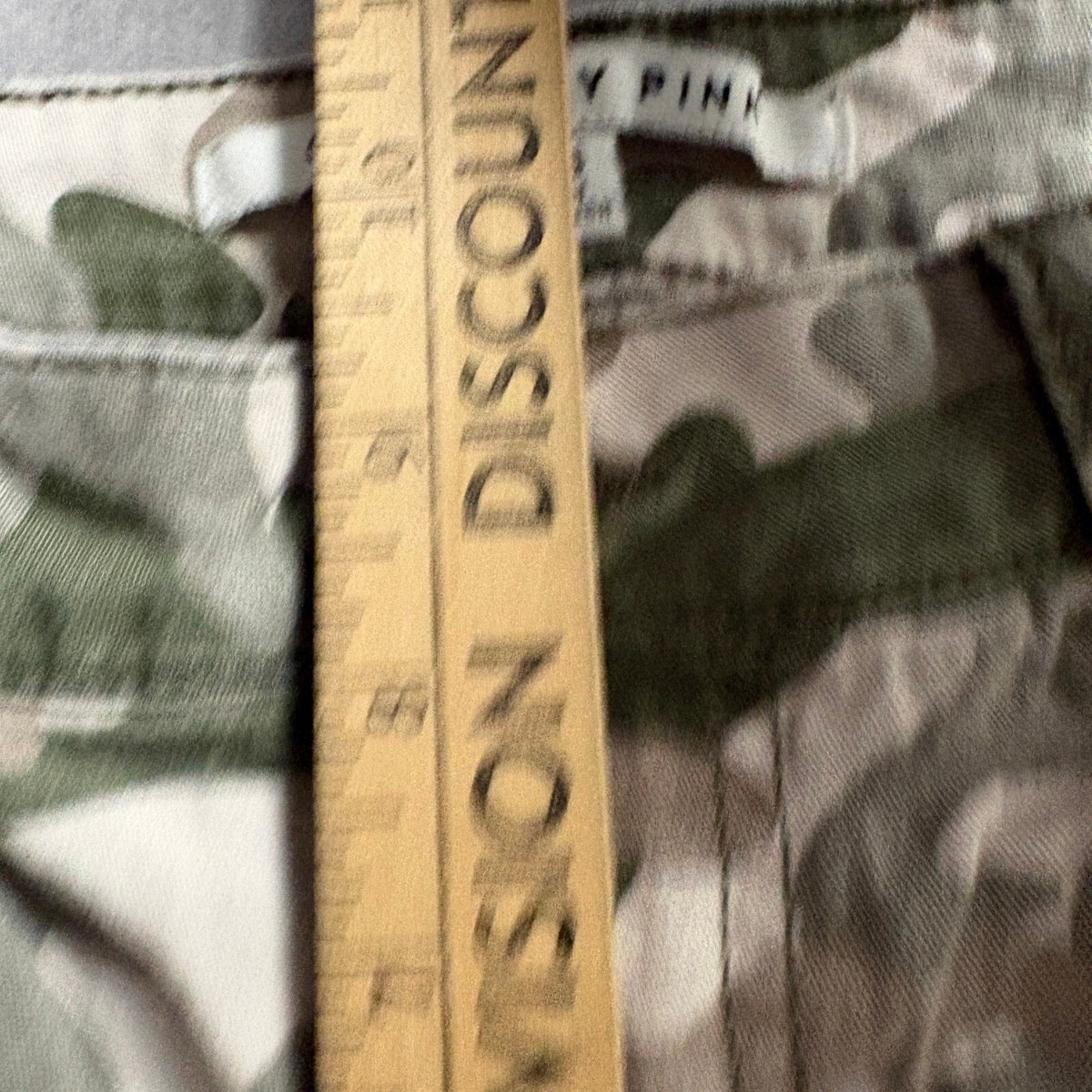 Celebrity Pink Womens Camo Cargo Pants Size 3/26 Green Camouflage Wide Leg