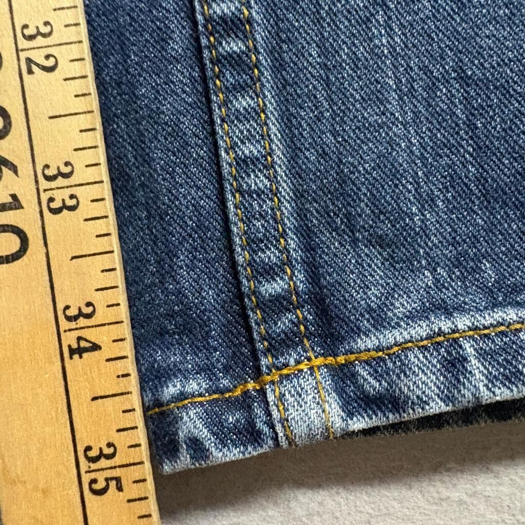 Cruel Girl Slim Jeans Womens 15 X-Long Blue Denim High Rise Straight Leg Western