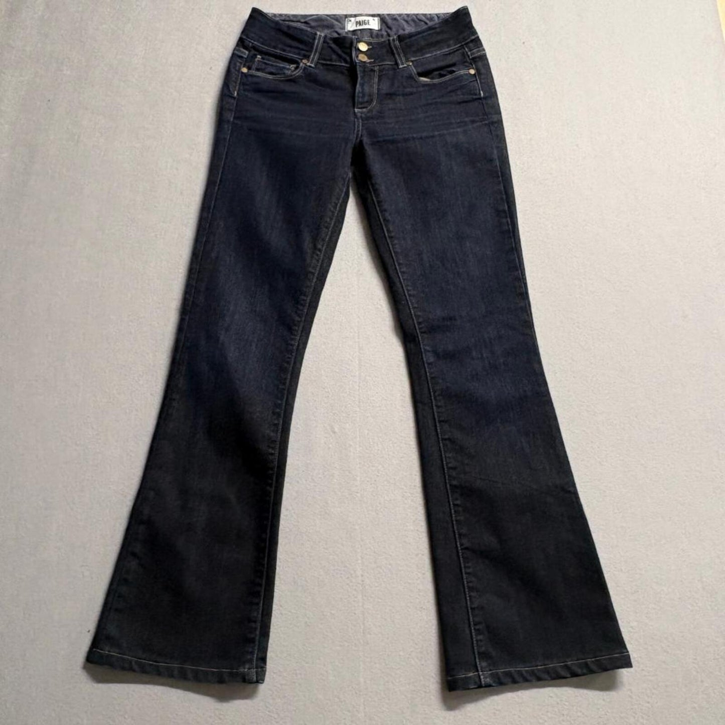 Paige Hidden Hills Bootcut Jeans Womens 26 Dark Wash Blue Denim Stretch