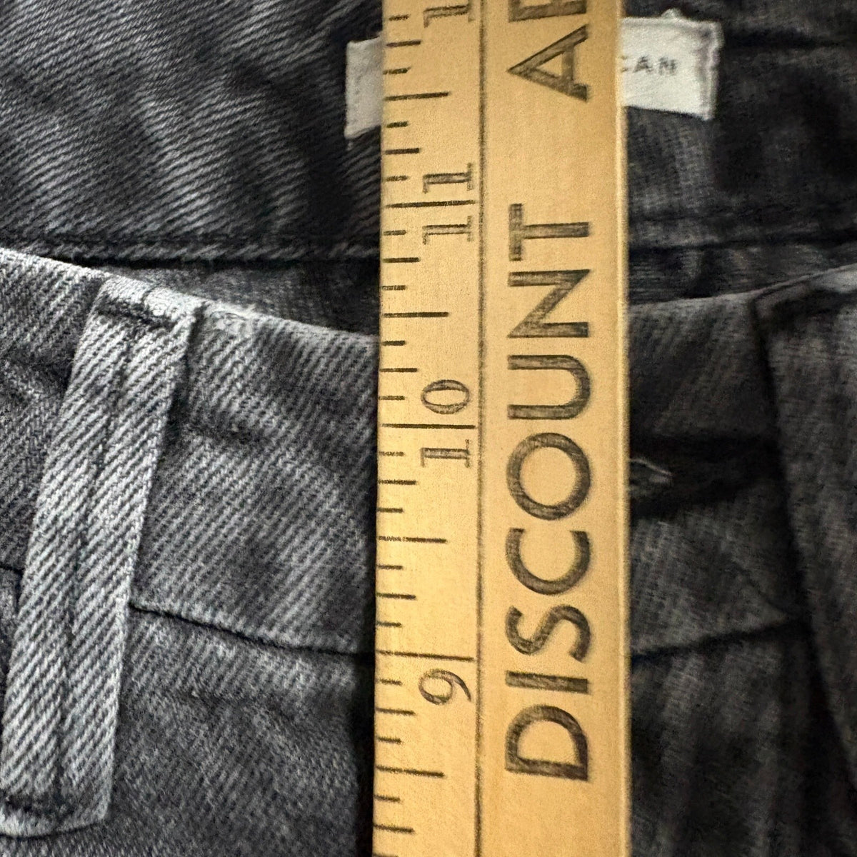 Good American Womens Jeans Size 2 26 Black High Rise Raw Hem Seamed Straight Leg
