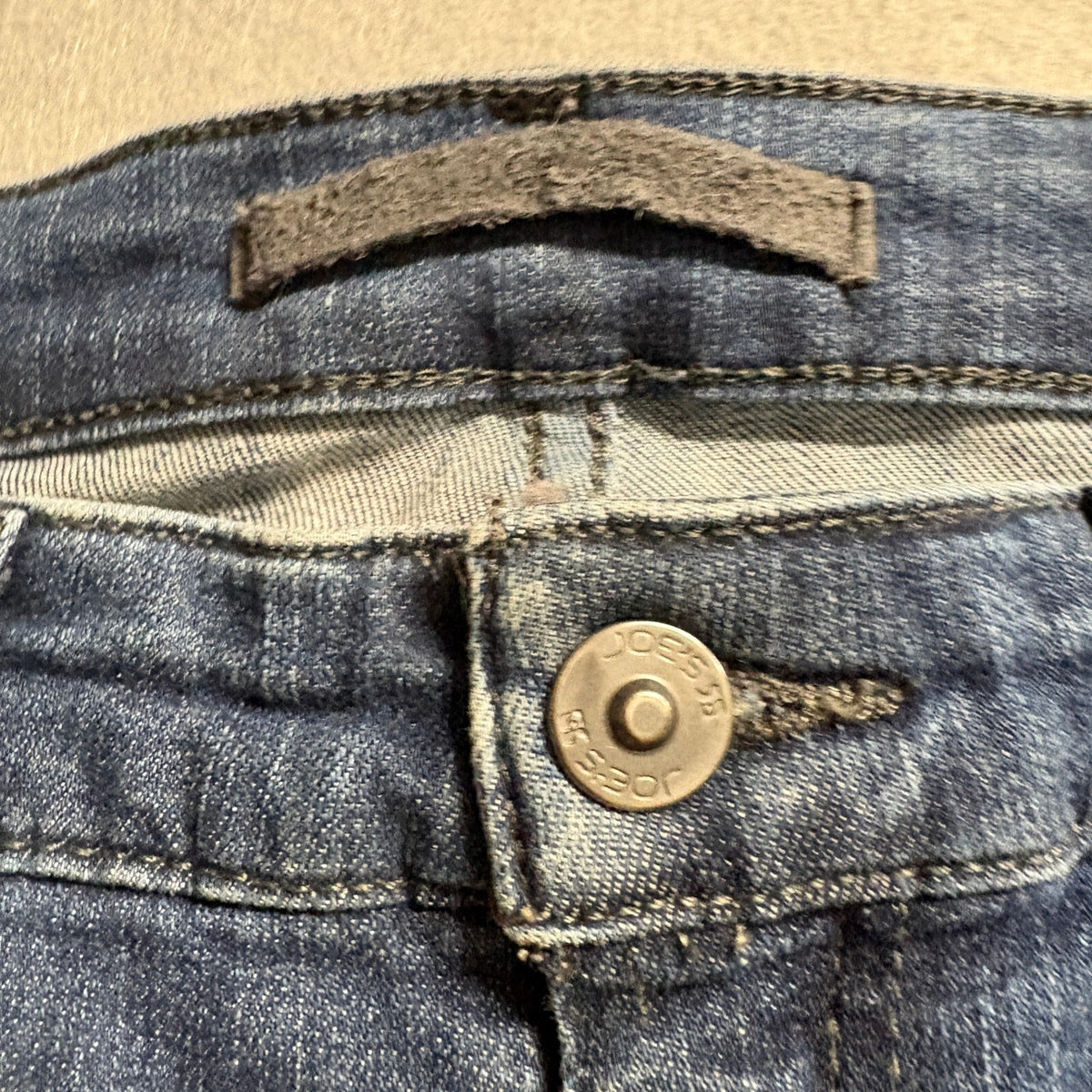 Joes Jeans Womens 30 Skinny Ankle Blue Denim Raw Hem Stretch Jeans