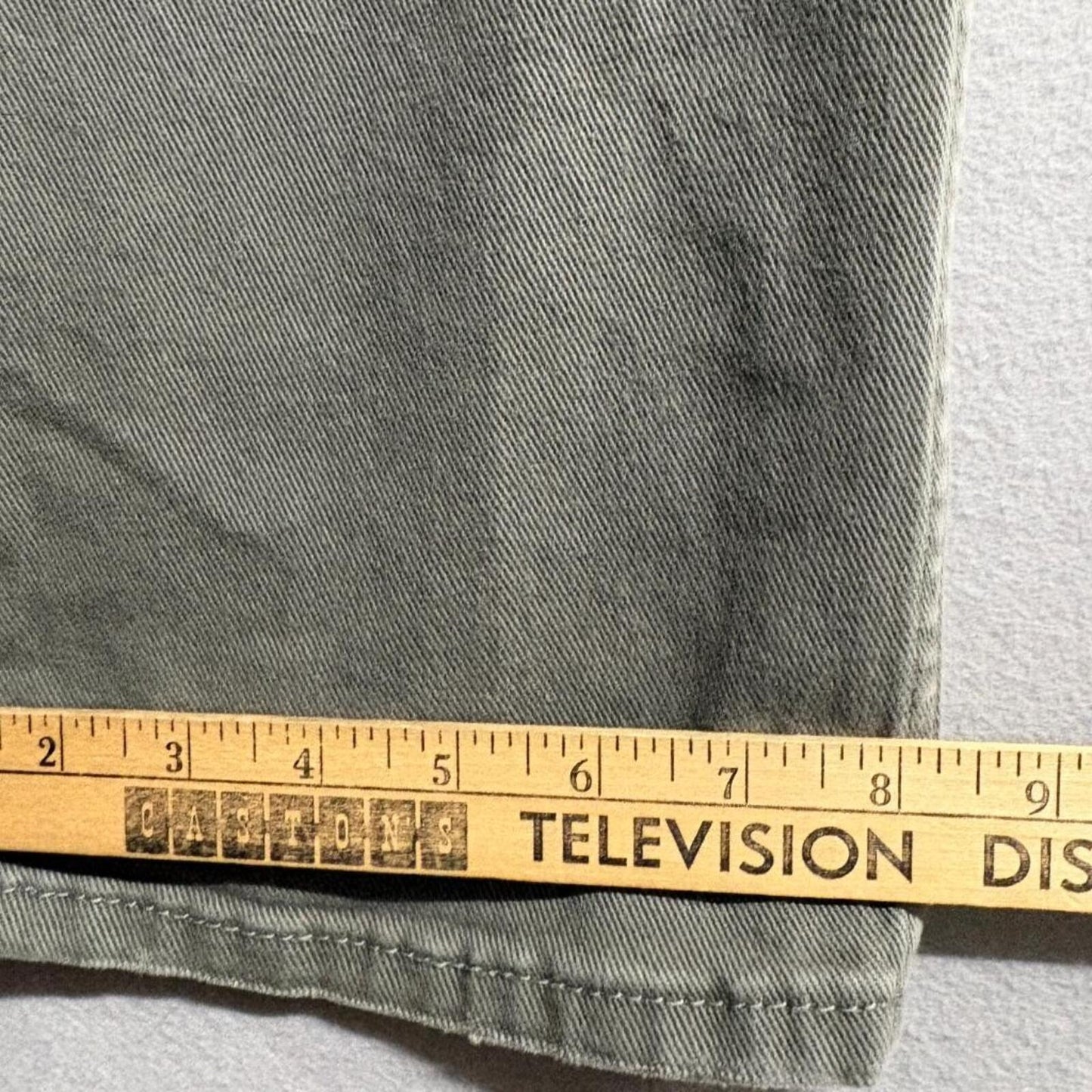 Levi's 514 Slim Straight Jeans Mens 34x34 Olive Green Denim Pants