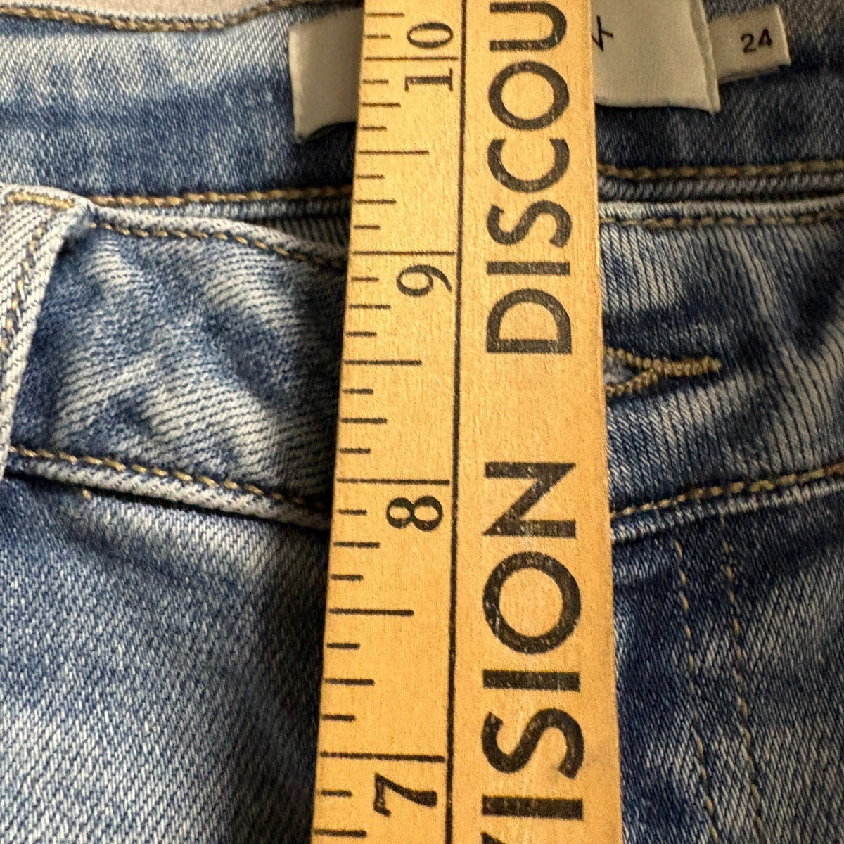 Hidden Los Angeles High Rise Wide Leg Jeans Womens Size 24 Distressed Raw Hem