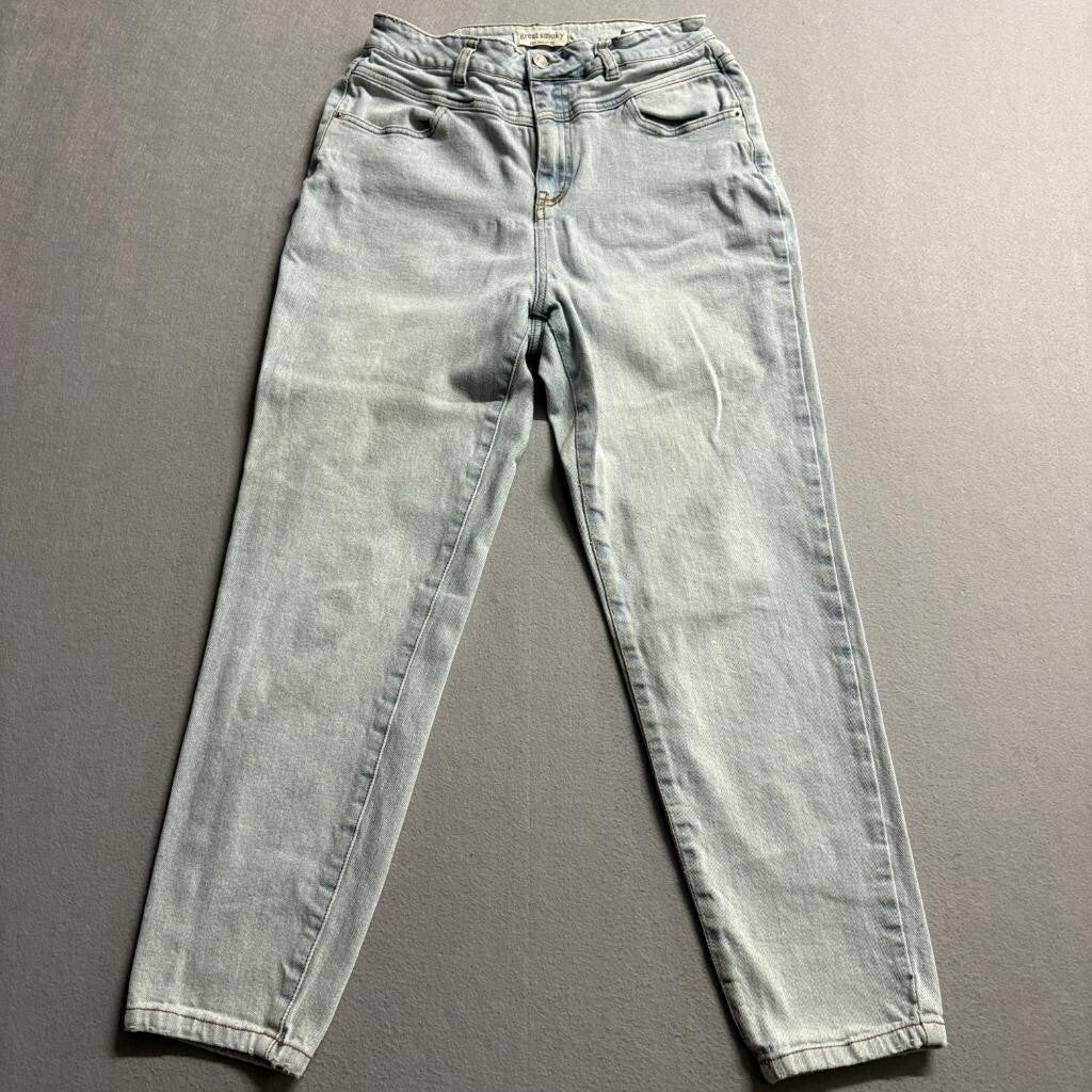 Great Smoky Los Angeles Mom Jeans Womens Size 11 Light Wash High Rise Denim