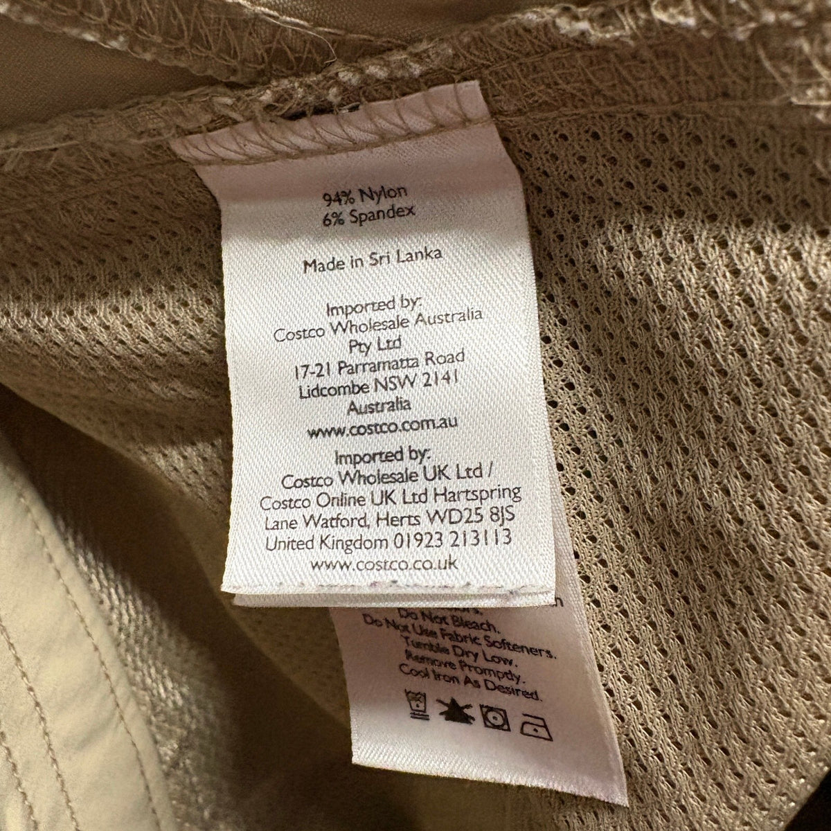 Eddie Bauer Womens 12 Capri Pants Beige Nylon Spandex Stretch Hiking Outdoor