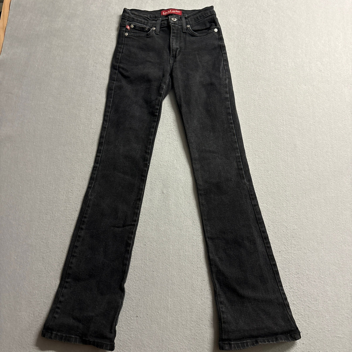 Just USA Black Flare Jeans Womens Size 0 Stretch Denim Style O 747 Low Rise