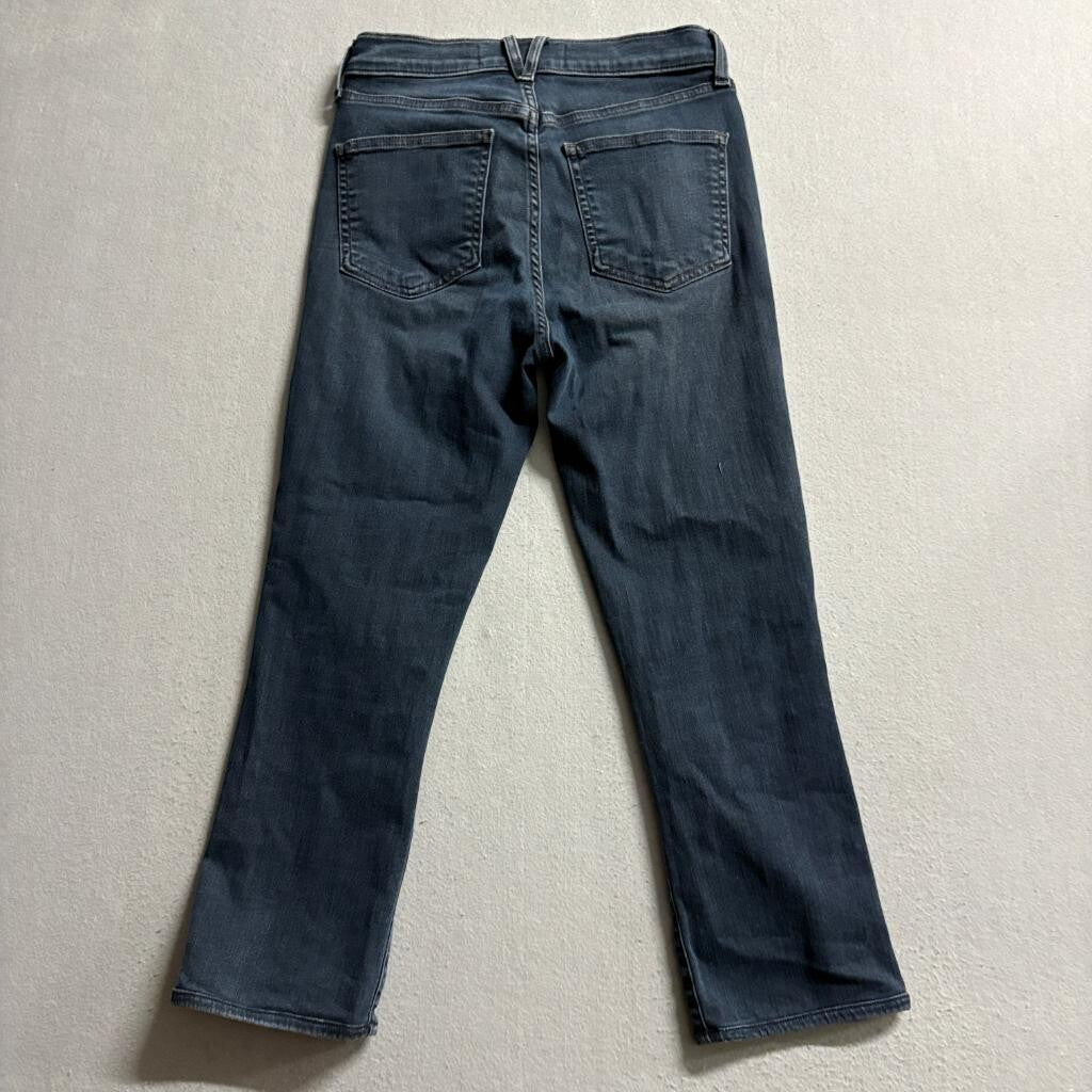 Veronica Beard Carly Kick Flare Jeans Womens 26 Blue High Rise Crop Denim