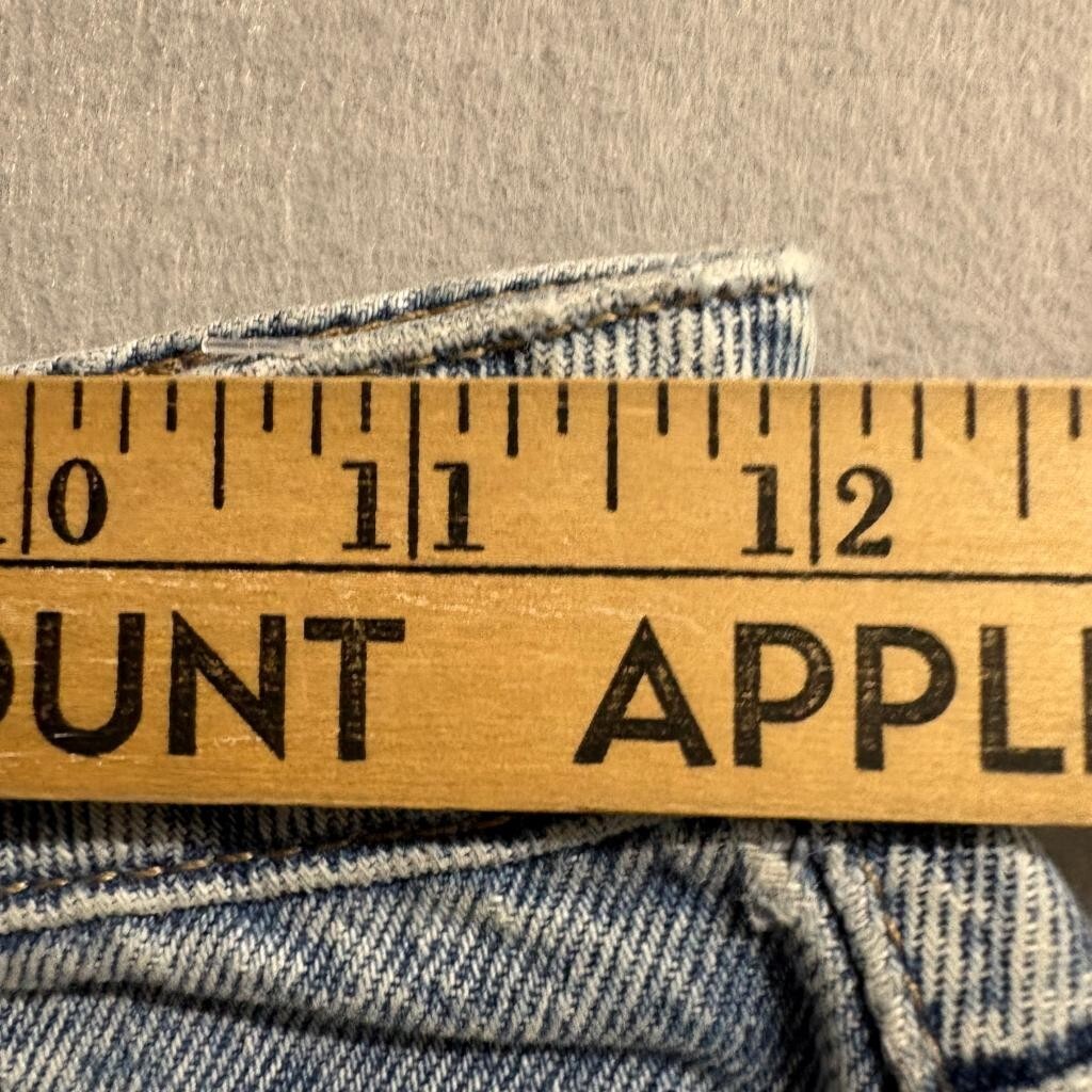 Garage Denim Street Wide Leg Jeans Womens Size 0 Blue Distressed High Rise