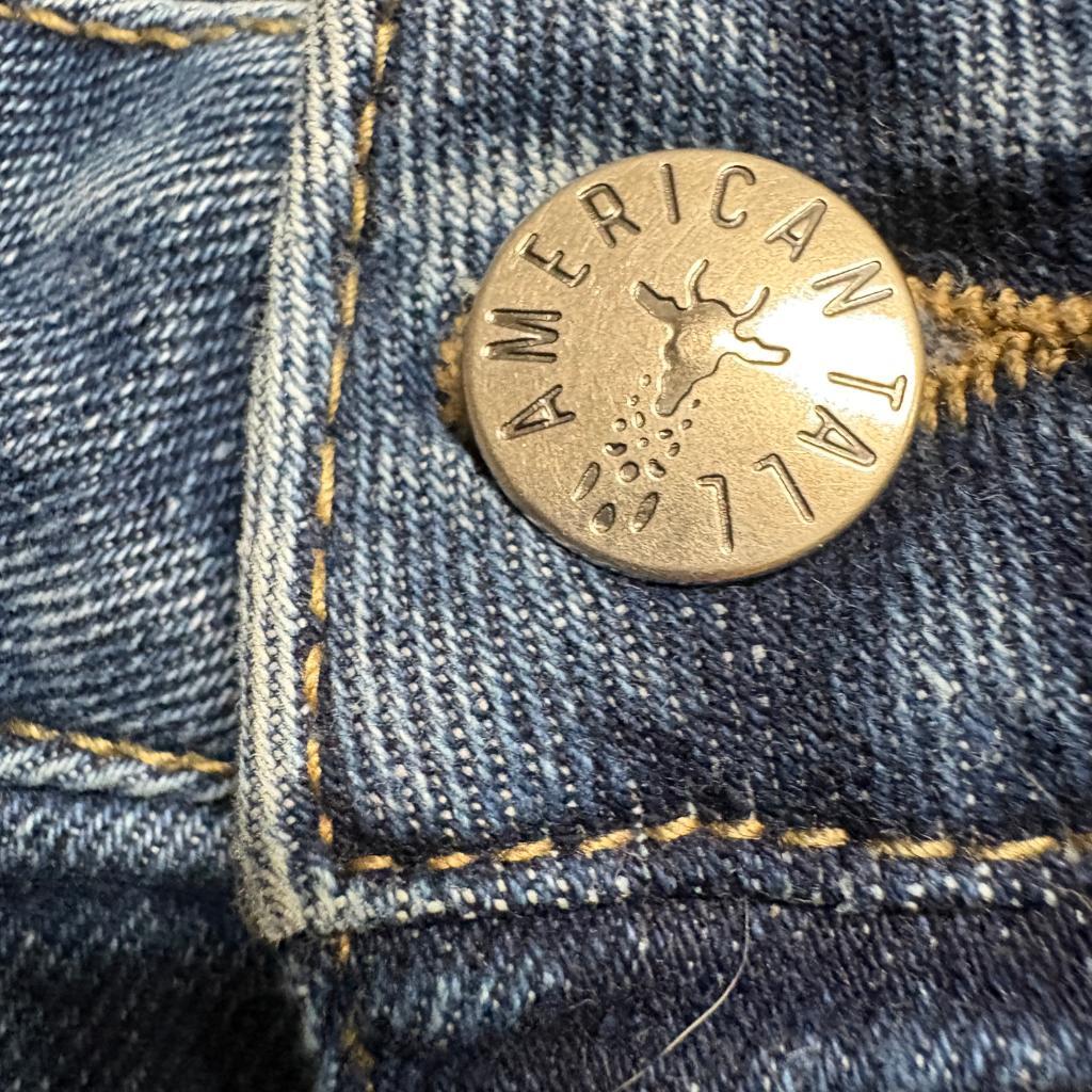 American Tall Chloe High Rise Flare Jeans Womens 27 x 35 Stellar Blue Wash Denim