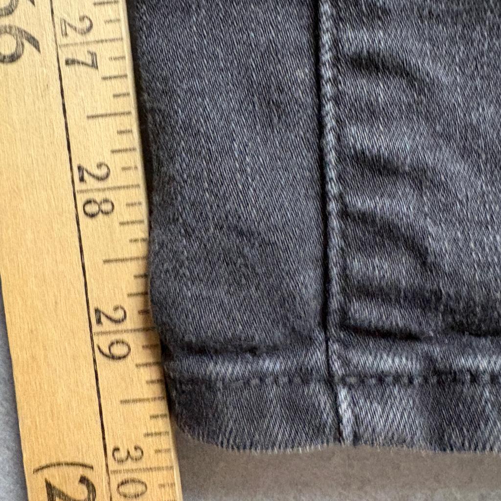 Levis 314 Shaping Straight Jeans Womens 34 Black Stretch Denim Pants