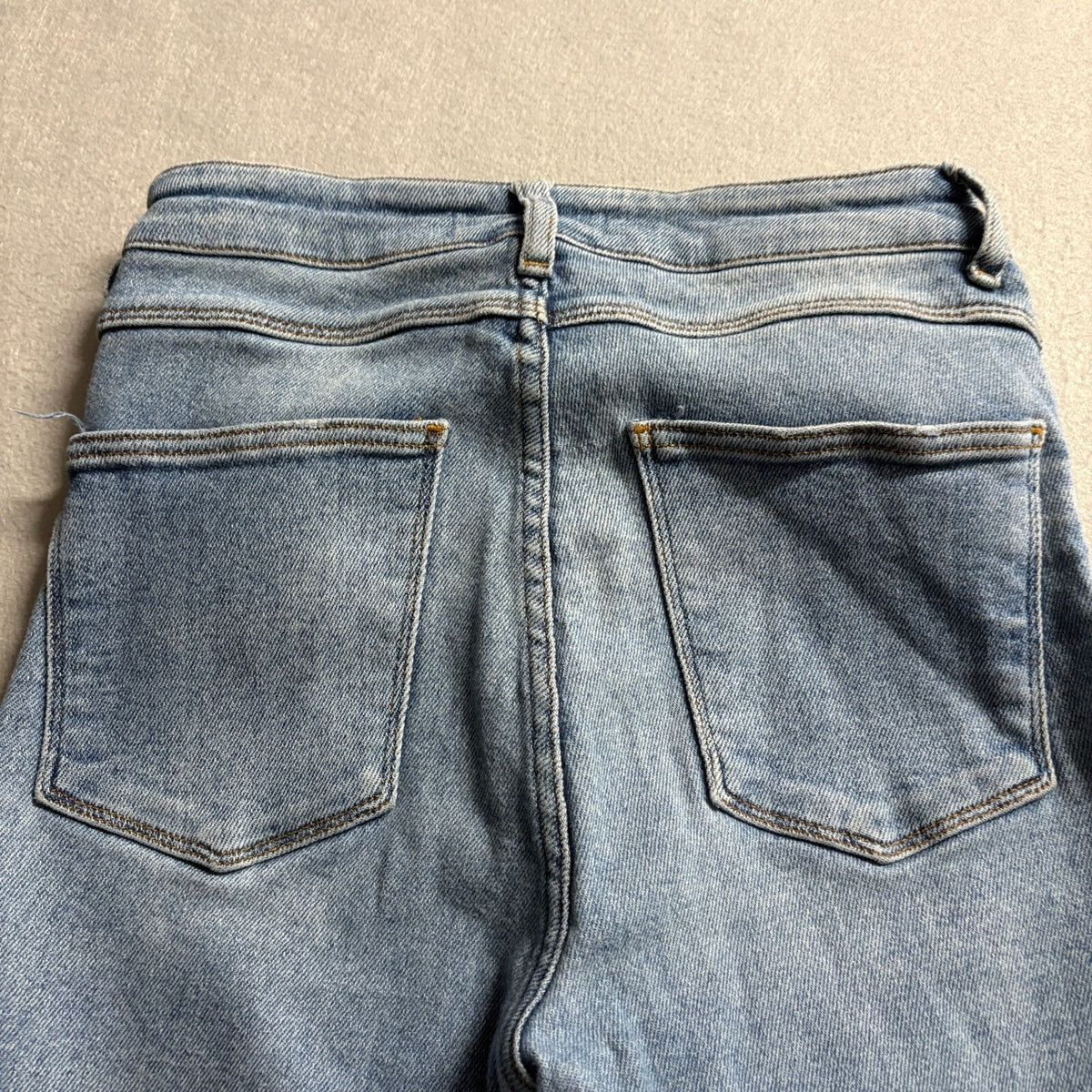 Zara Woman High Rise Distressed Skinny Jeans Size 6 / MEX 28 Light Wash Blue