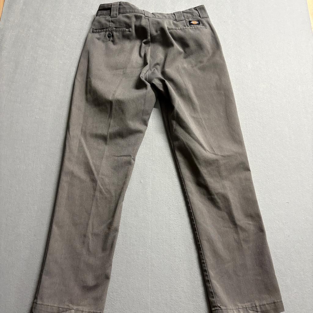 Dickies Flex Mens 34x32 Gray Chino Pants Straight Leg Flat Front Workwear