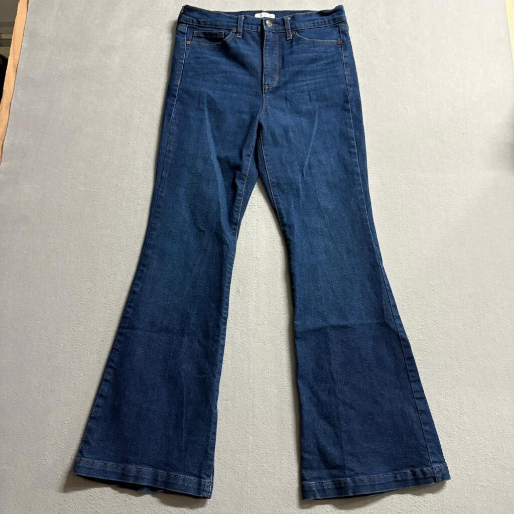 Sofia Jeans by Sofia Vergara Melisa Flare Jeans Womens Size 10 Dark Wash Blue