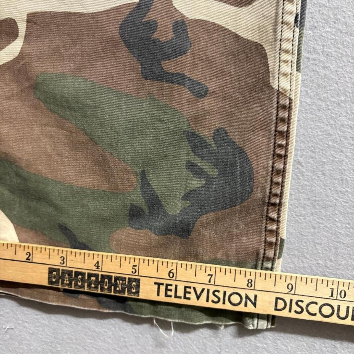 Good American Uniform Cargo Pants Womens 12/31 Camo Fatigue Green Stretch