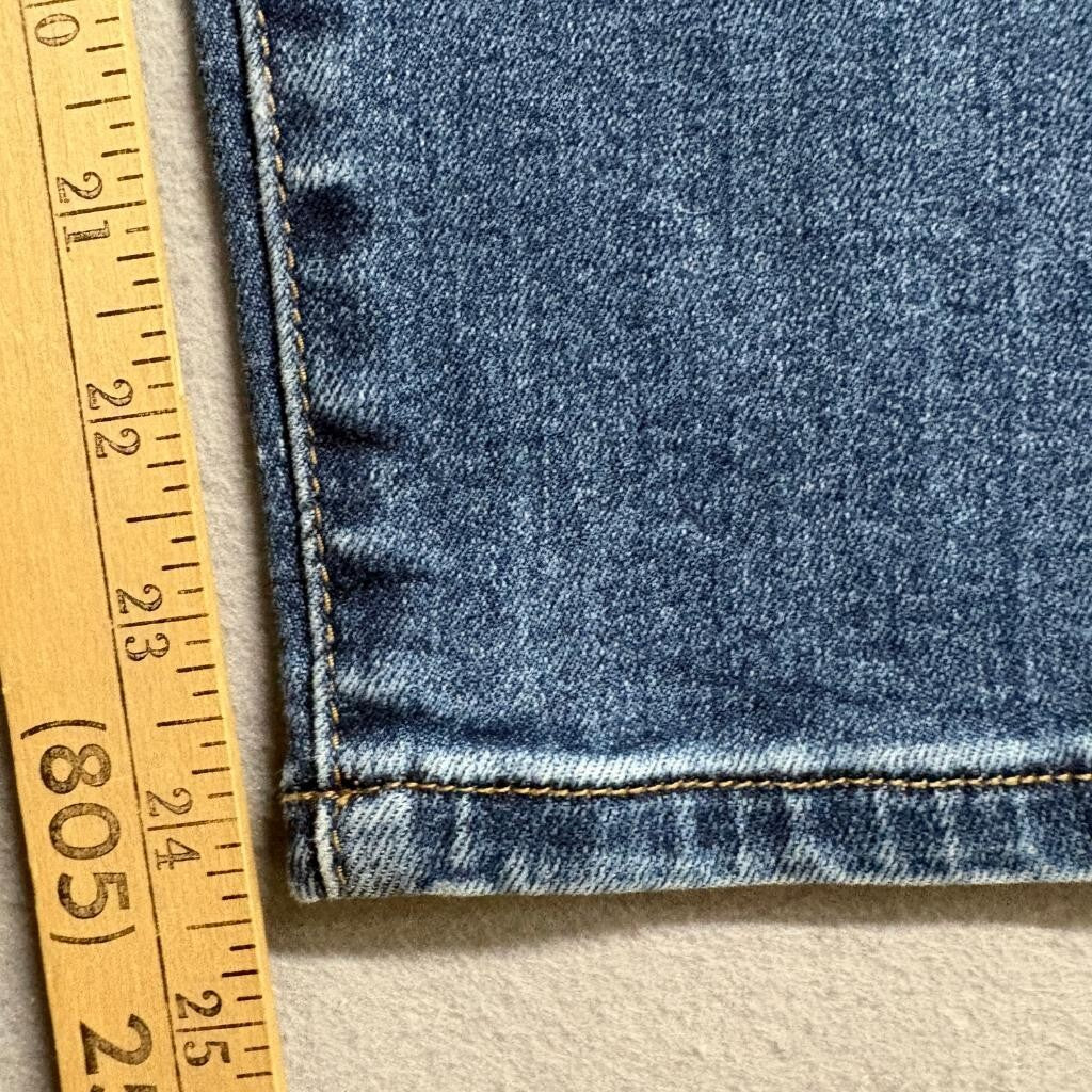 Klique B Jeans Womens 15 Blue Denim High Rise Skinny Ankle Stretch Distressed