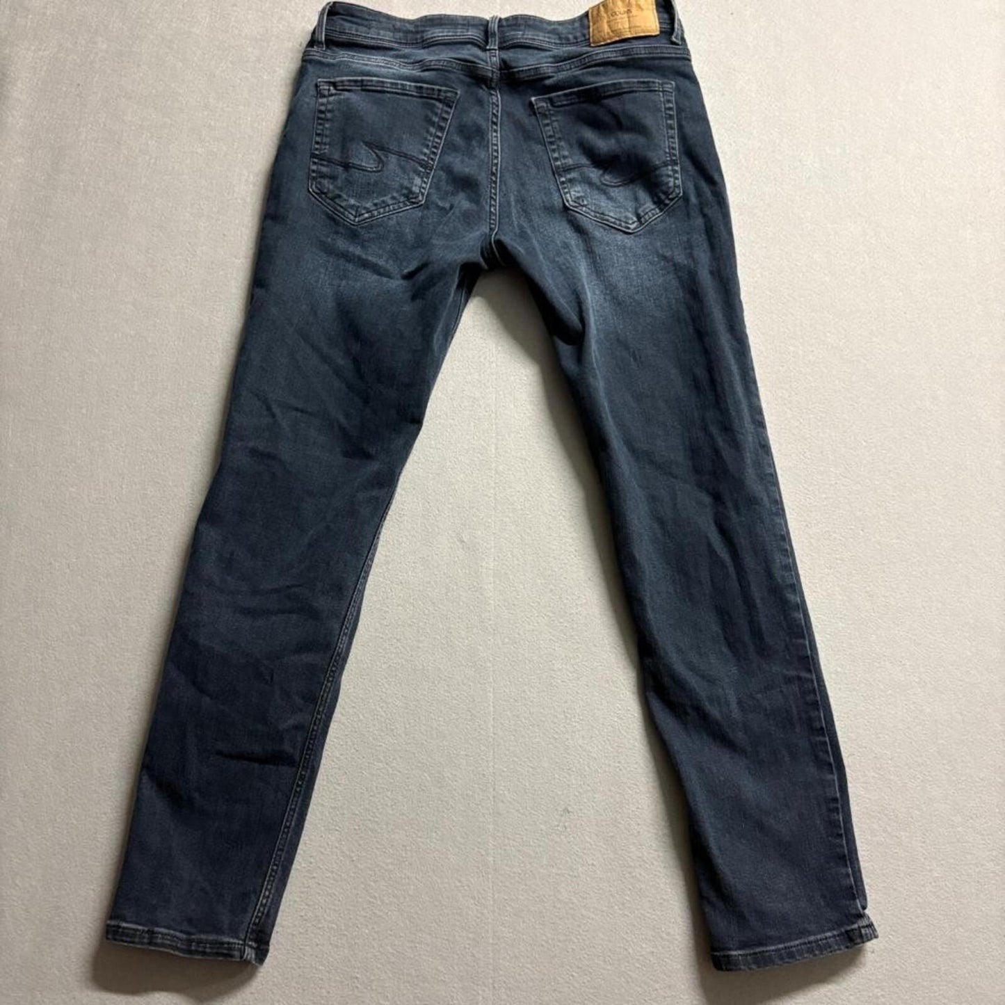 Colins Jeans Mens 32x30 Danny Slim Fit Low Rise Dark Wash Denim Blue 1056612