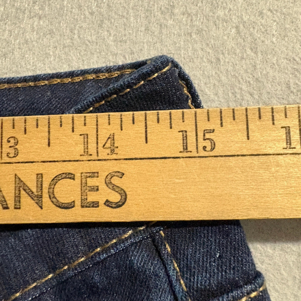 Almost Famous Women Bootcut Flare Jeans Size 7 Dark Wash Blue Stretch Denim