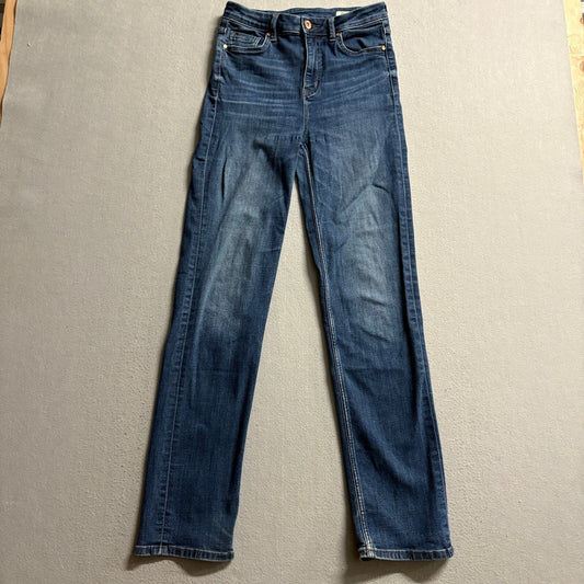 M&S Marks & Spencer The Sophia Straight Jeans Womens US 4 Blue Denim Stretch