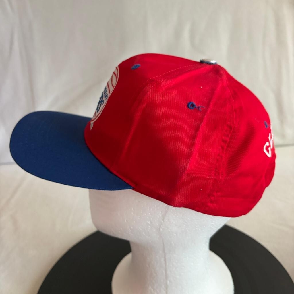 Vintage Los Angeles Clippers Snapback Hat Red Blue Competition NBA Cap