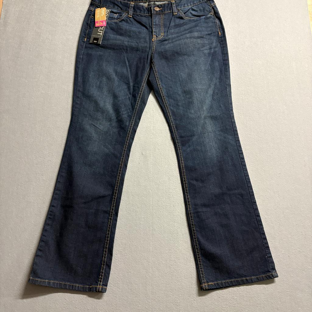 Mossimo Curvy Fit Bootcut Jeans Womens 12S Blue Denim Mid Rise Stretch NWT