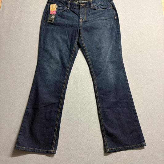Mossimo Curvy Fit Bootcut Jeans Womens 12S Blue Denim Mid Rise Stretch NWT