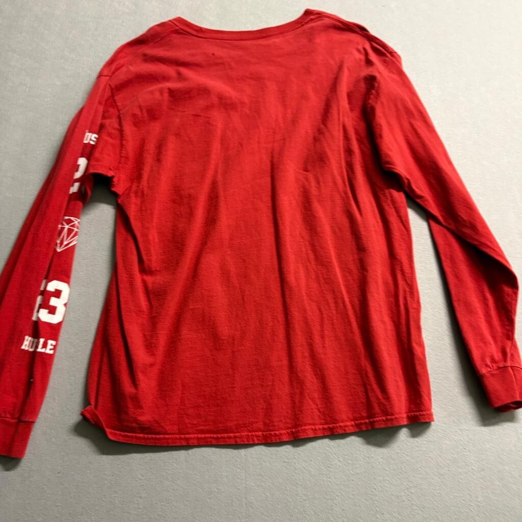 Hustle 23 Marilyn Monroe Tattoo Long Sleeve Shirt Mens Large Red Graphic Tee