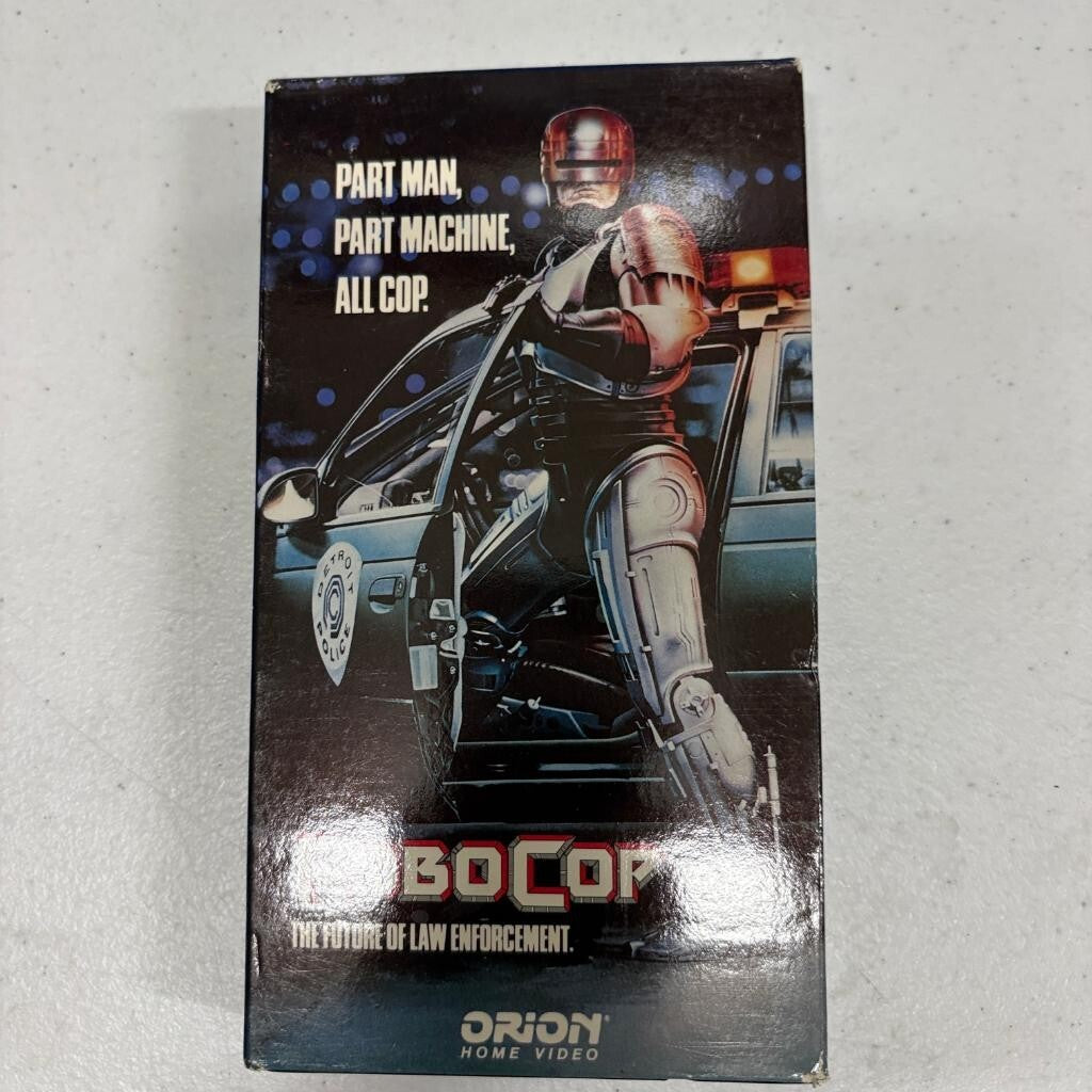 RoboCop VHS 1987 Orion Home Video Sci-Fi Action Movie Peter Weller