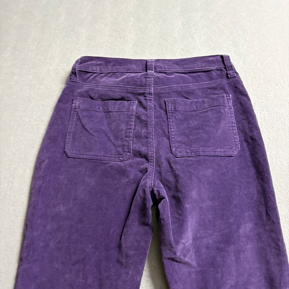 Fashion Nova Womens Purple Corduroy Flare Pants Button Fly Front Pocket Size
