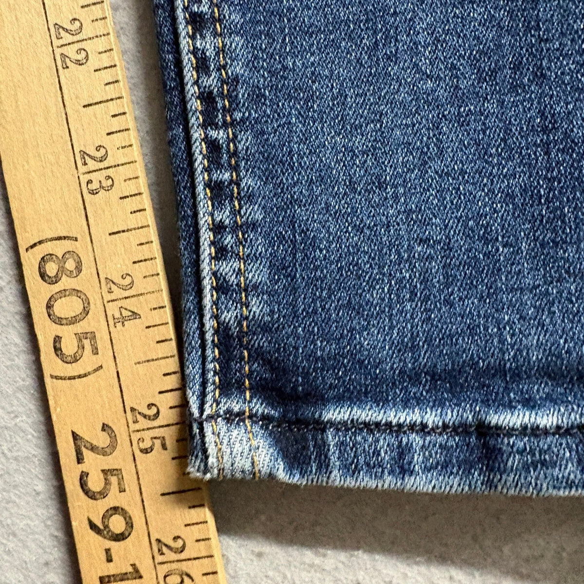 Rag & Bone Jean Womens 29 Skinny Jeans Blue Denim Tie Ankle Split Hem