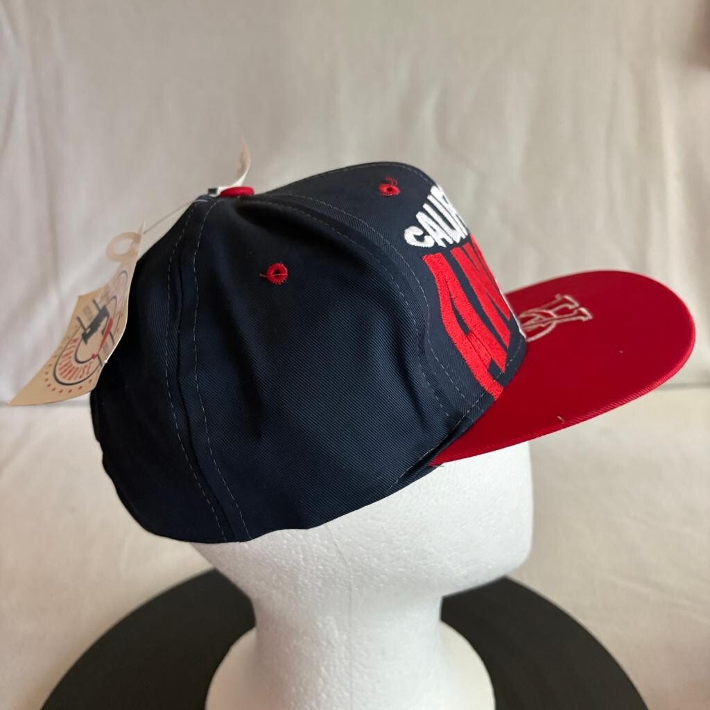 Vintage California Angels Snapback Hat Competitor MLB Baseball Cap Navy Red NWT