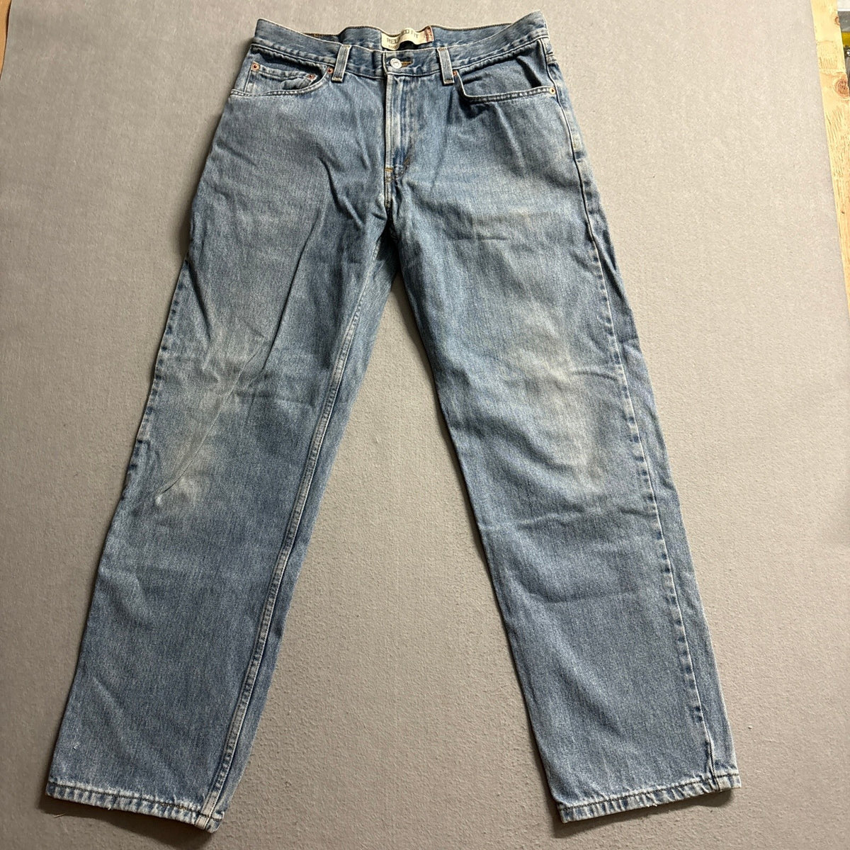 Levi's 550 Relaxed Fit Jeans Mens 33x32 Blue Light Wash Tapered Denim Pants