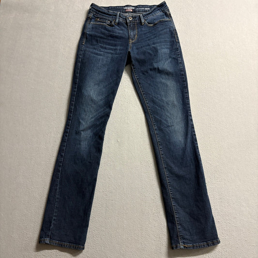 Denizen From Levis Modern Slim Jeans Womens Size 4M W27 L32 Dark Blue Stretch