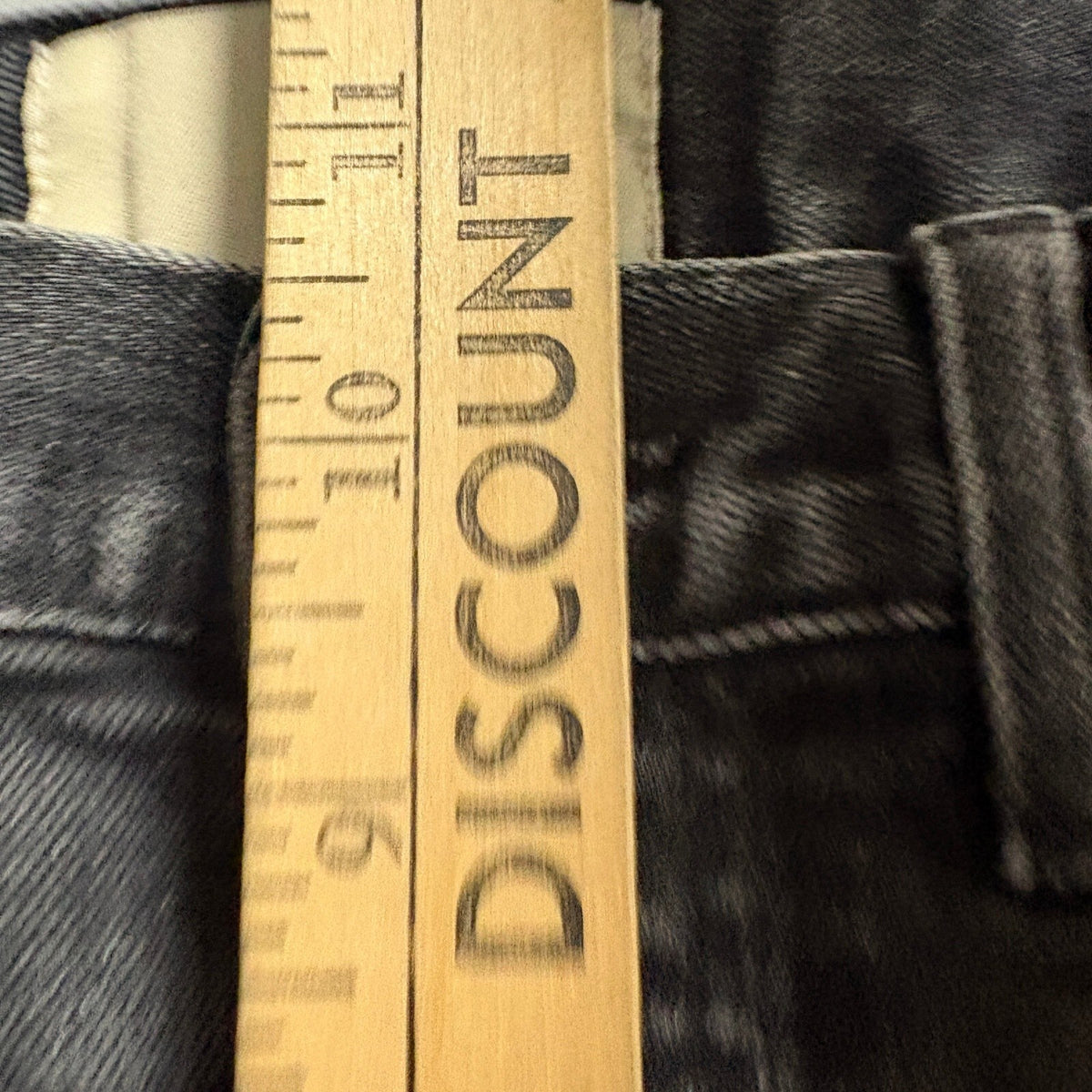 CQY Denim Slim Straight Jeans Womens Size 27 Gray Washed Button Fly Made in USA
