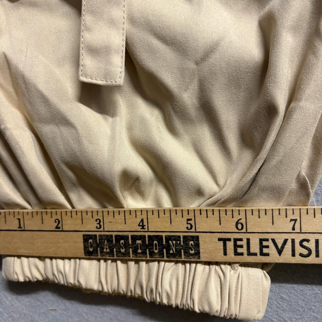 PrettyLittleThing Shape Cargo Pants Womens US 14 Beige Elastic Waist Jogger