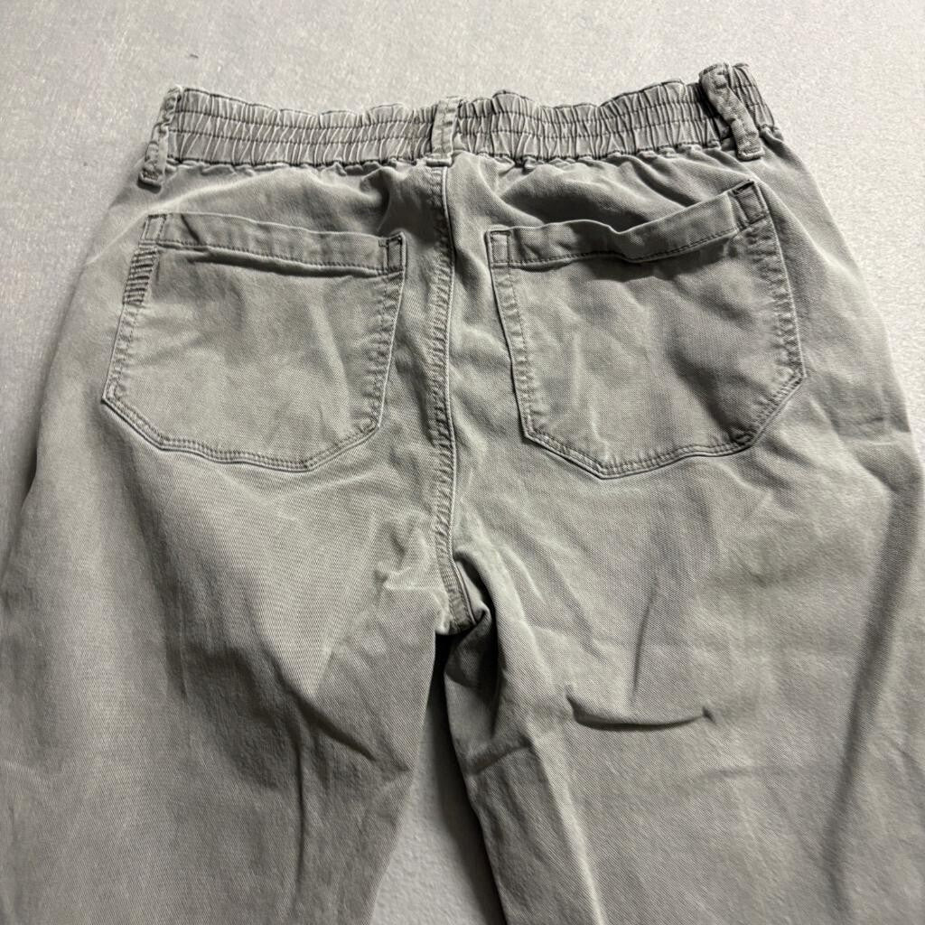 Paige Mens Mayslie Jogger Pants Size 27 Gray Lyocell Blend Drawstring Waist