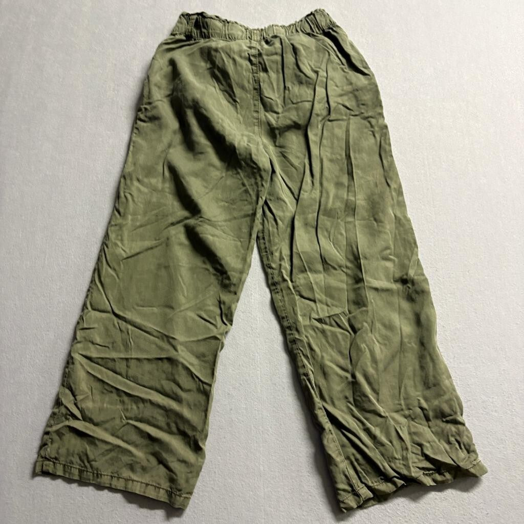 Sanctuary Womens Pants Size S Green Lyocell Elastic Waist Wide Leg Casual