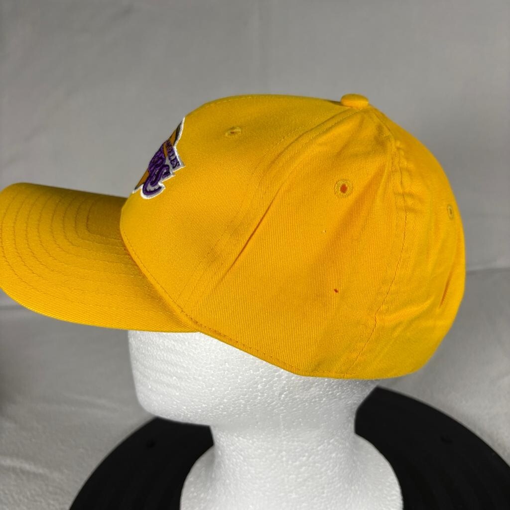 Los Angeles Lakers New Era Hat Cap Mens Adult Yellow Purple Embroidered