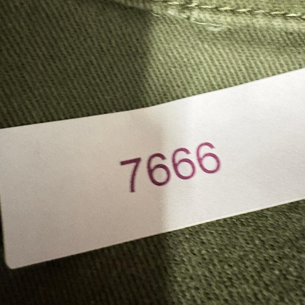 Forever 21 Premium Denim Cargo Pants Womens Small Green Cotton Wide Leg Utility