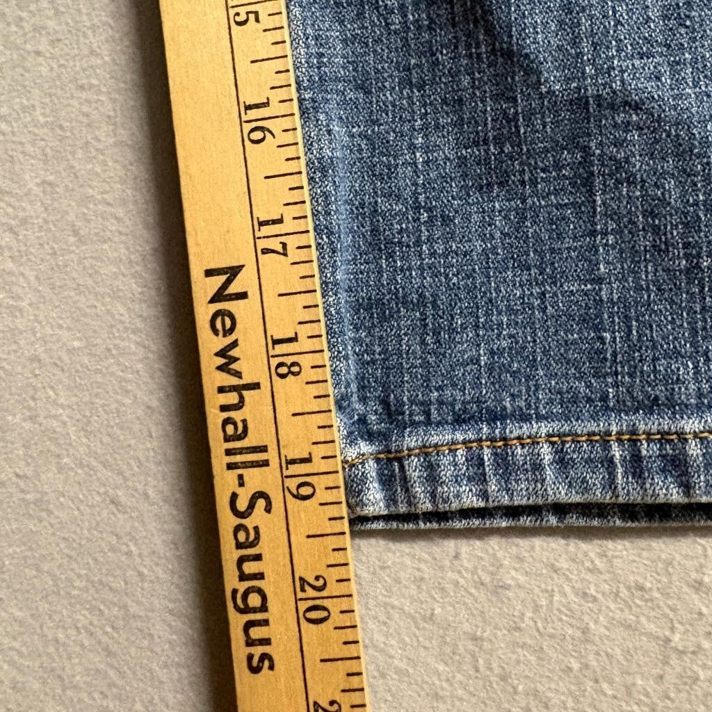 Venezia Jeans Womens Plus Size 20 Blue Denim Capri Crop Pants Stretch