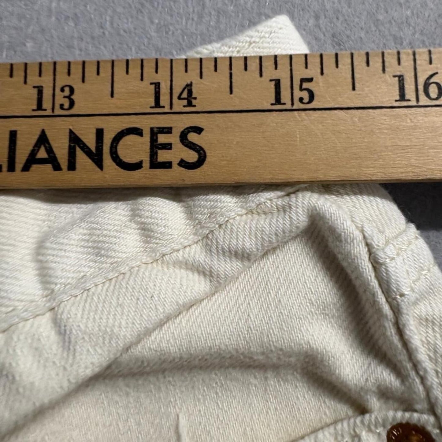 Universal Thread Wide Leg Jeans Womens 10/30R Off White Cream High Rise Denim