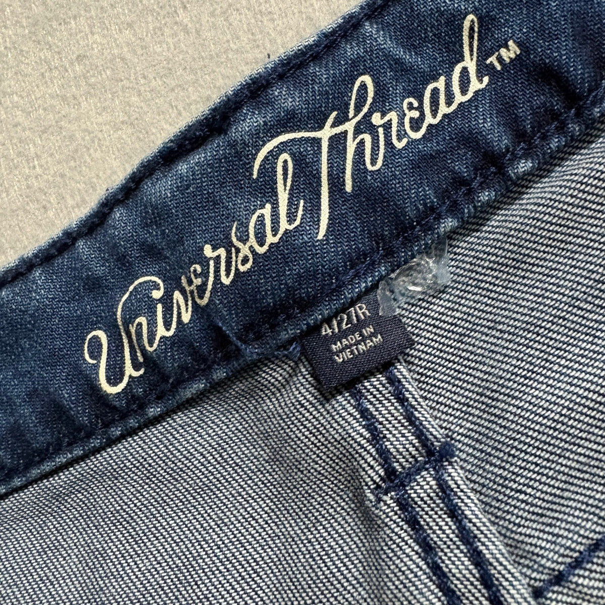 Universal Thread High Rise Wide Leg Crop Jeans Womens 4/27R Blue Denim Belted