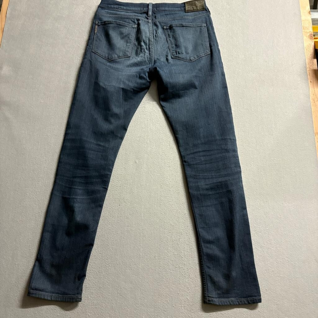 Paige Lennox Slim Fit Jeans Mens 32 Blue Stretch Denim Rayon Blend