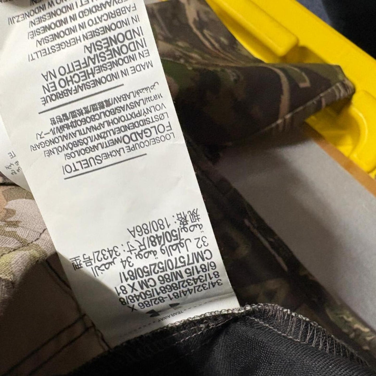 Under Armour Camo Hunting Pants Mens 34x32 Forest Camouflage Ripstop