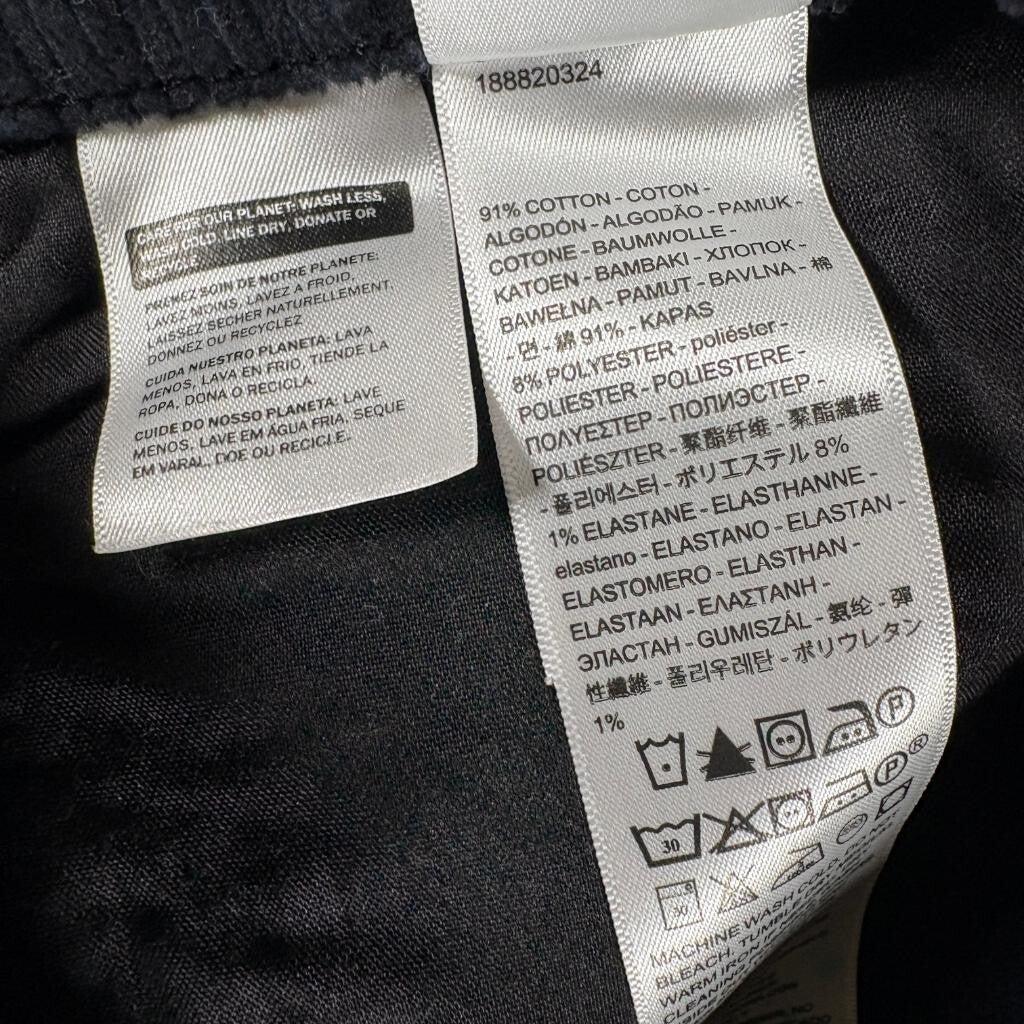 Levis 721 High Rise Skinny Corduroy Pants Womens Size 26 Black Stretch Cord