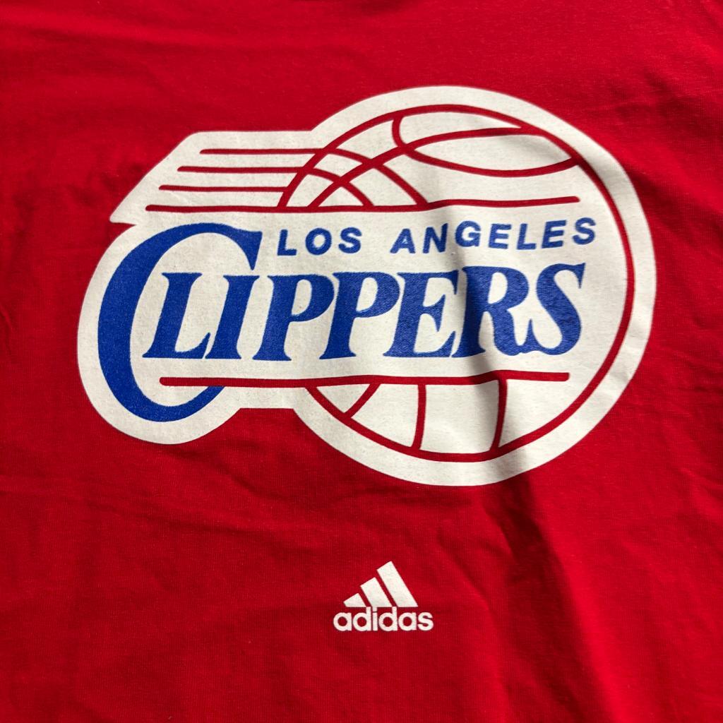 Los Angeles Clippers Adidas Long Sleeve Shirt Mens XL Red NBA Graphic Tee NWT
